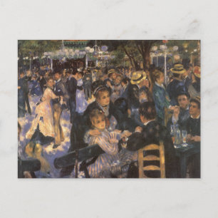 Dance at Le Moulin de la Galette av Pierre Renoir Vykort