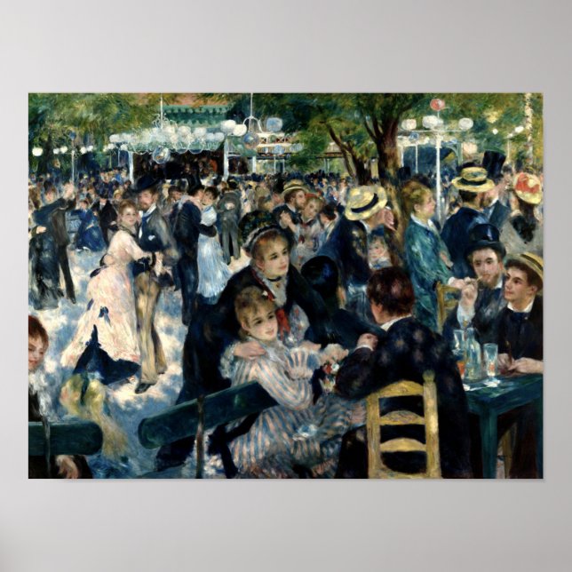 Dance at Le Moulin de la Galette, Renoir - Poster (Framsidan)