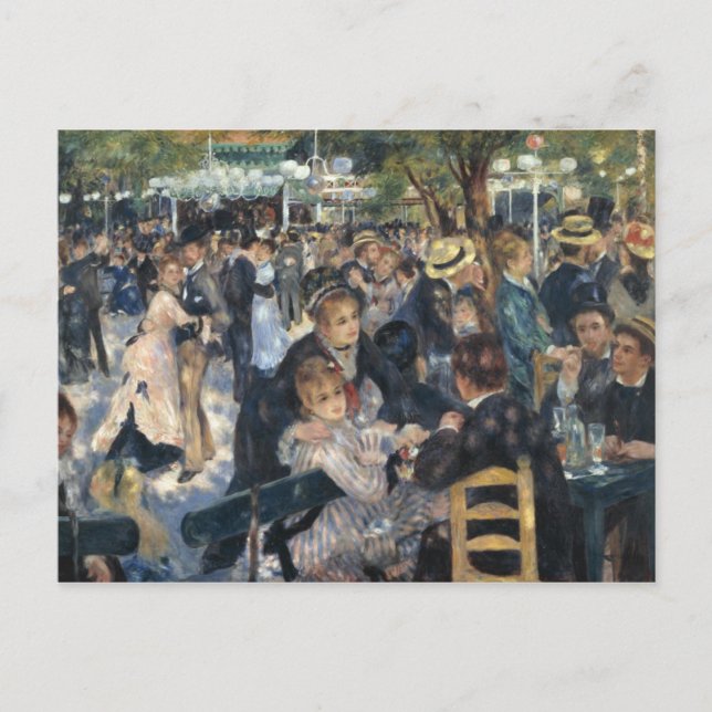 Dance at Moulin de la Galette by Renoir Vykort (Framsida)