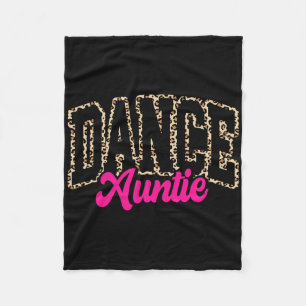 Dance Auntie Leopard Dancing Moster Life Girls Kvi Fleecefilt