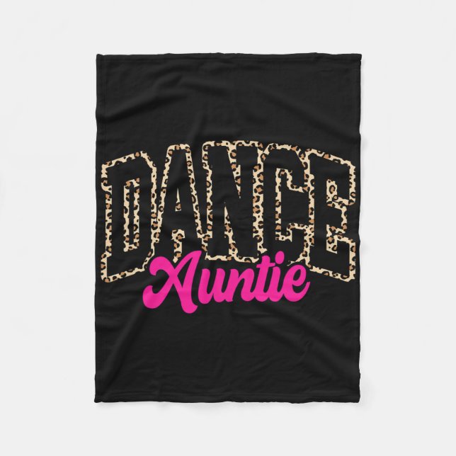 Dance Auntie Leopard Dancing Moster Life Girls Kvi Fleecefilt (Framsidan)