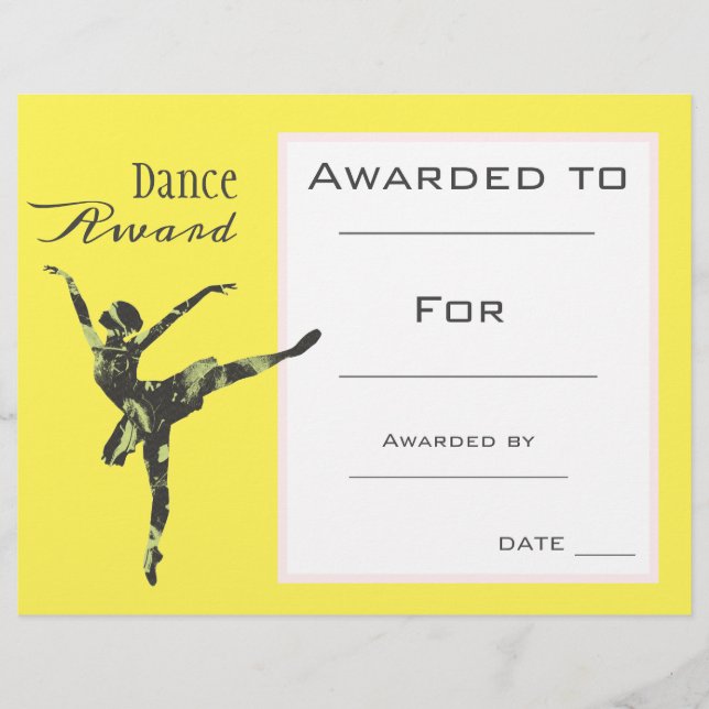 Dance Award girl ballet dancer (Framsida)