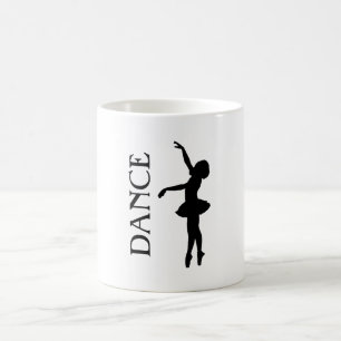 Dance - Ballerina Silhouette Kaffemugg