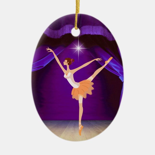 Dance Ballerina - SRF Julgransprydnad Keramik (Framsidan)