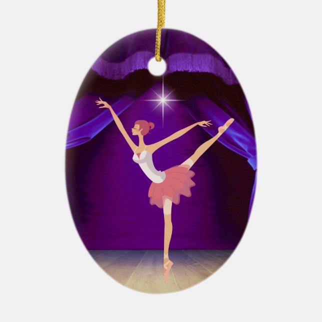 Dance Ballerina - SRF Julgransprydnad Keramik (Framsidan)