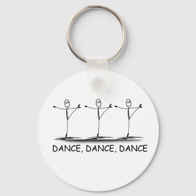Dance Ballet Ballerina Funny Keychain Nyckelring (Framsida)