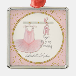 Dance Ballet Ballerina Tutu Personlig Girl Julgransprydnad Metall