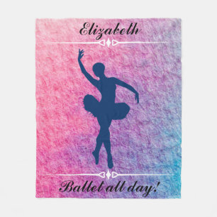 Dance Ballet hela Anpassningsbarna Ballerina Fleecefilt