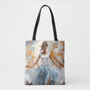 Dance Beauty Painting Abstrakt Art Decor Tygkasse