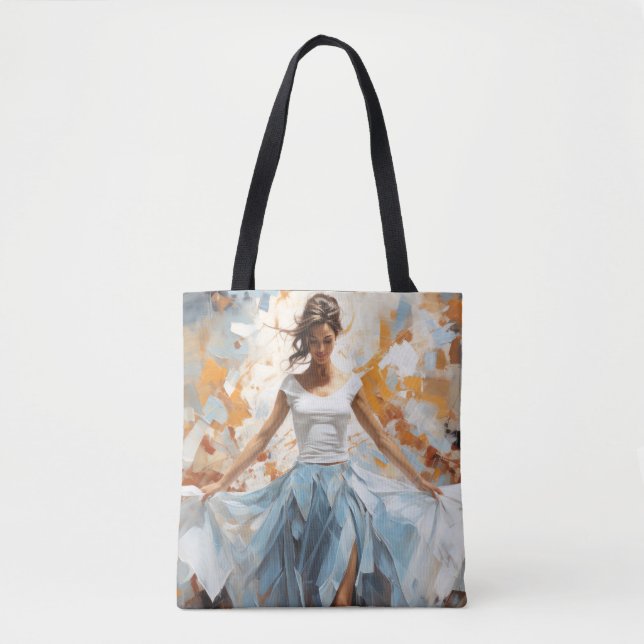 Dance Beauty Painting Abstrakt Art Decor Tygkasse (Framsida)