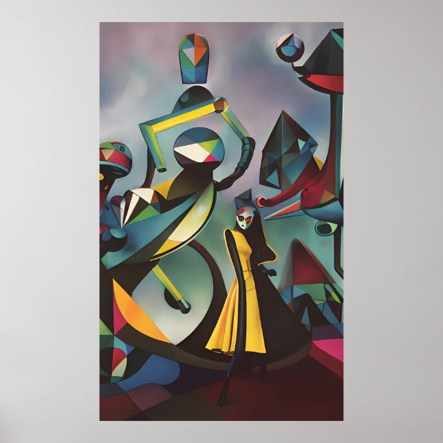 Dance before Dawn - Ken Gage Surreal Art Poster (Framsidan)