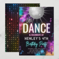 Dance Birthday-inbjudan | Dansinbjudan