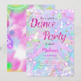 Dance Birthday Inbjudningar