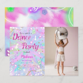 Dance Birthday Photo Inbjudningar