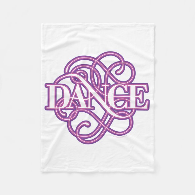 Dance blommar fleecefilt (Framsidan)