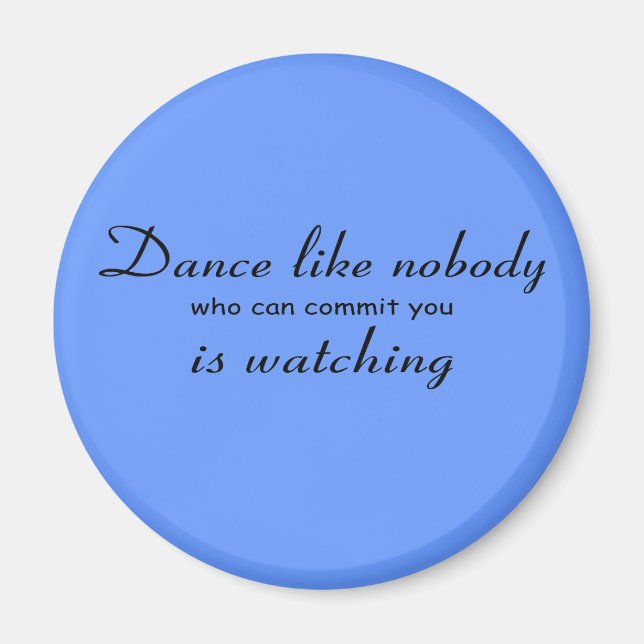 Dance Button Magnet (Framsidan)
