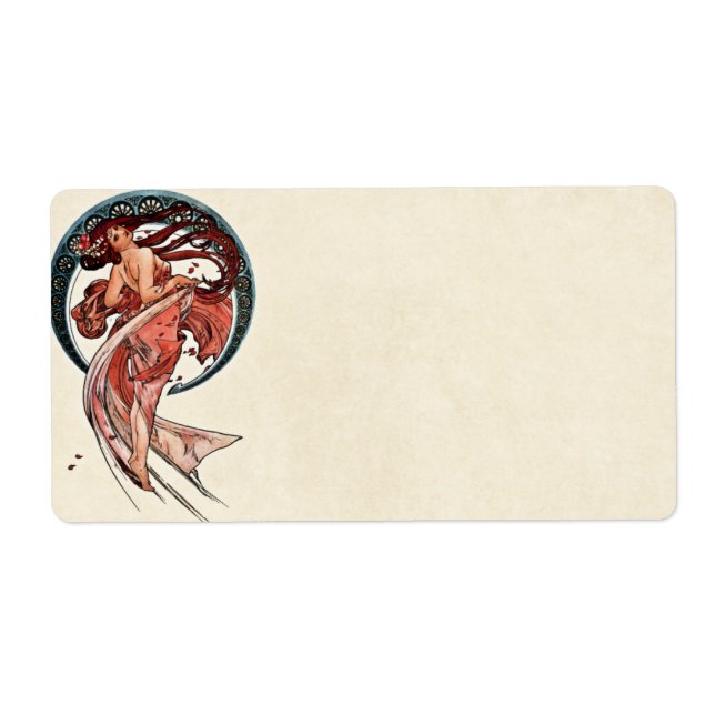 Dance by Alfons Mucha 1898 Fraktsedel (Framsidan)