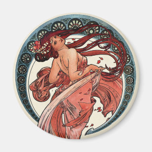 Dance by Alfons Mucha 1898 Magnet