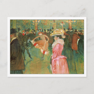 Dance by Henri Toulouse-Lautrec Vykort
