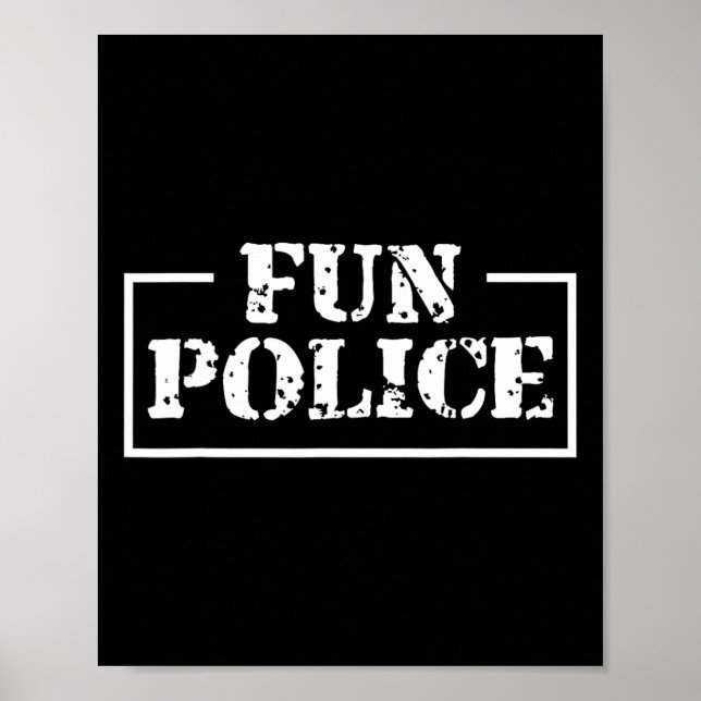 Dance Chaperone Roligt Police Dancing Sheriff Stat Poster (Framsidan)