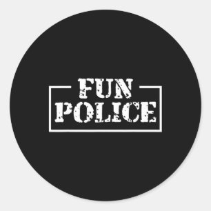 Dance Chaperone Roligt Police Dancing Sheriff Stat Runt Klistermärke