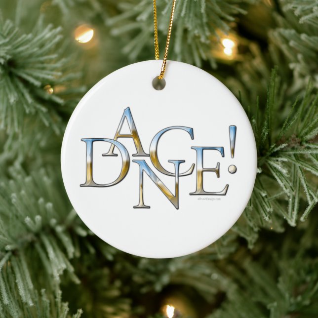 Dance! (Chrome) keramiskt prydnadsämne Julgransprydnad Keramik (Träd)