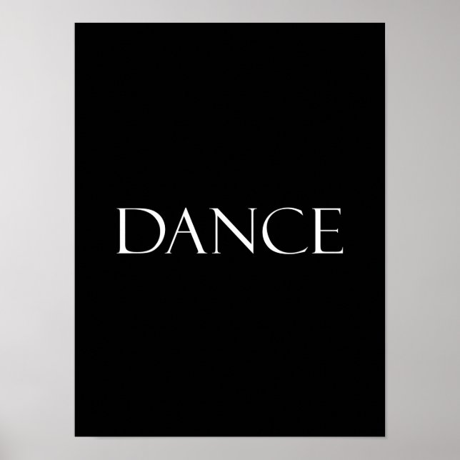 Dance citerar inspirerande danskingrande citat poster (Framsidan)