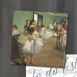 Dance Class | Edgar Degas Magnet<br><div class="desc">The Dance Class (1874) by Fransk artist Edgar Degas. Brans originalkonstmålning är en olja på canvas som skildrar en dansgrupp i ett repetitionsrum i det gamla Paris Opéra. Använda verktygen för att lägga till anpassningsbar eller anpassa bilden.</div>
