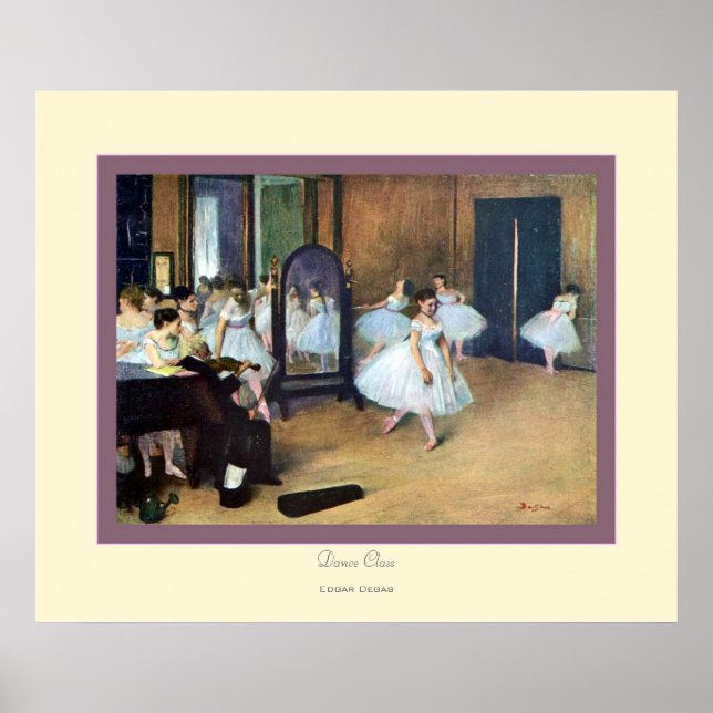 Dance Class~ Edgar Degas Poster (Framsidan)