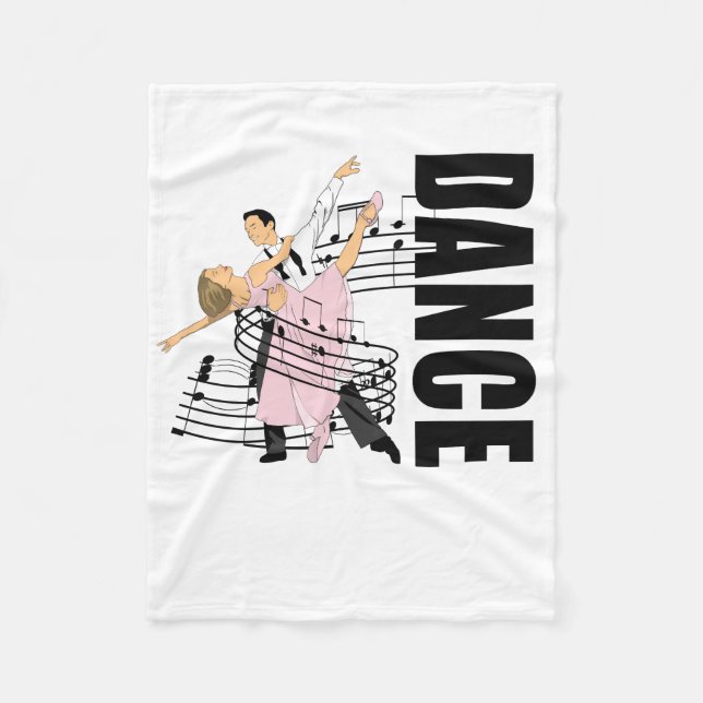 Dance Classic Ballroom Dancing Fleecefilt (Framsidan)