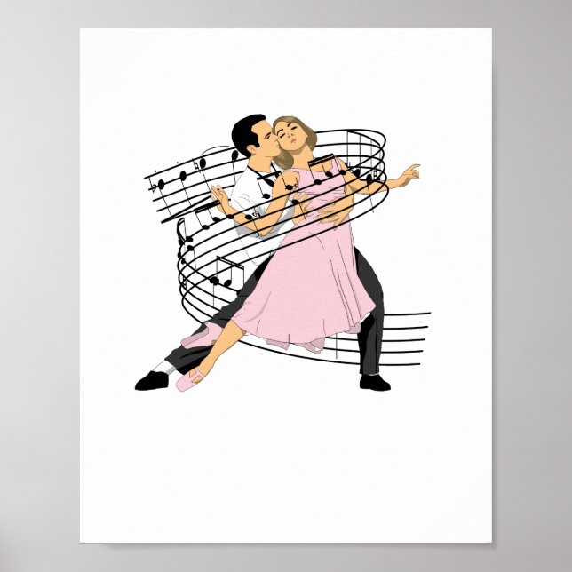 Dance Classic Ballroom Dancing Poster (Framsidan)