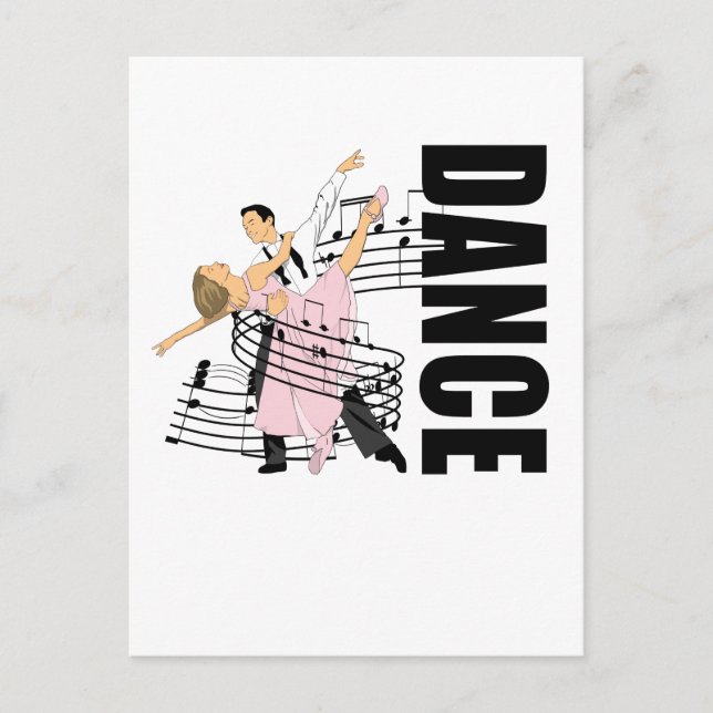 Dance Classic Ballroom Dancing Vykort (Framsida)