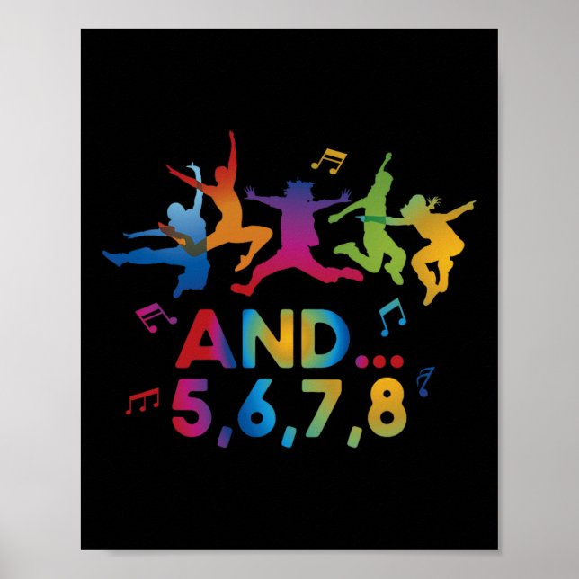 Dance Coach Dancer Dancing Dance Teacher Instruktö Poster (Framsidan)