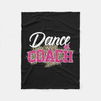Dance Coach Leopard Funny Dancing Coach Mor Fleecefilt