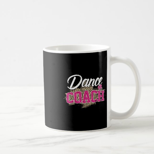 Dance Coach Leopard Funny Dancing Coach Mor Kaffemugg (Höger)