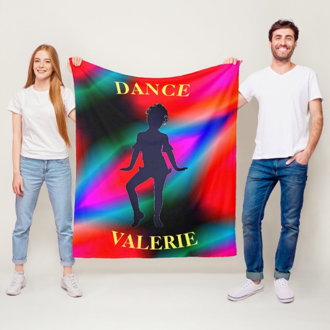 Dance Colorful Fleece Blanket (På plats)