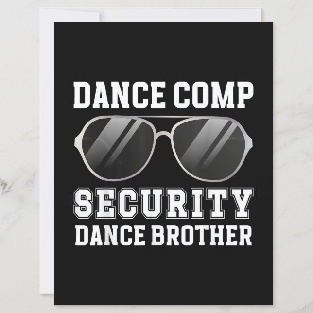 Dance Comp Security Dance Brother Of A Dancer Brot (Framsida)