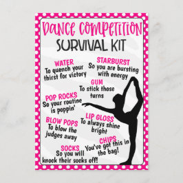 Dance Competition Survival Kit Tilläggskort