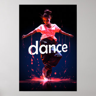 Dance Cool hippelflicka Poster