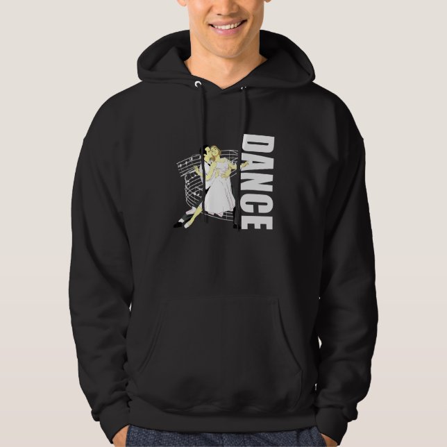 Dance Couple Ballroom Dancing 1 Hoodie (Framsida)