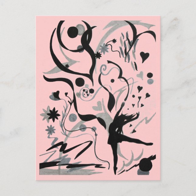 Dance Crazy! Vykort (Framsida)