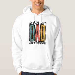 Dance Dad Vintage Typography T-Shirt Design_1 Hoodie