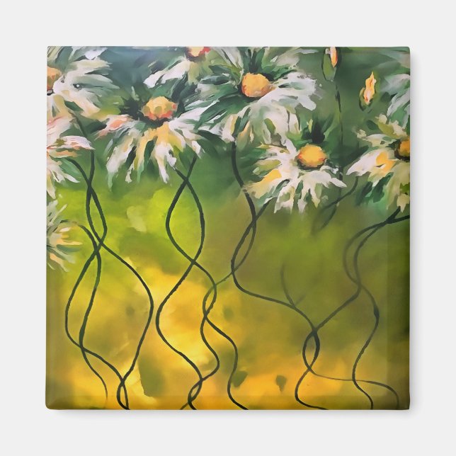 Dance Daisy Dance Surrealistiska konst Magnet (Framsidan)