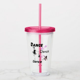 Dance Dance Dance Ballet Acrylic Tumbler Take Away Mugg