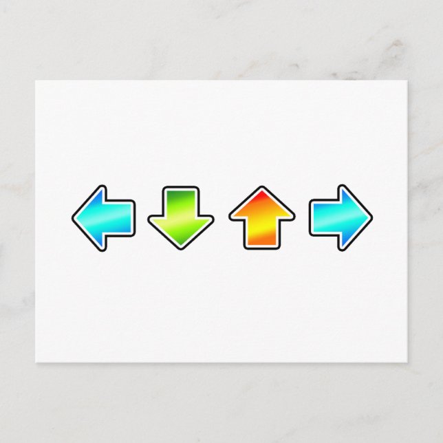 Dance Dance Revolution Vykort (Framsida)