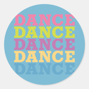 Dance Dance Runt Klistermärke