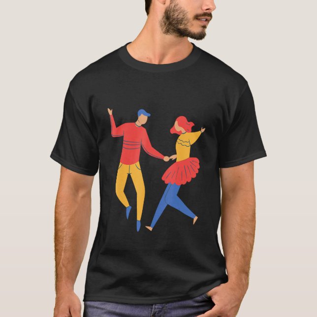 Dance Dancer Dancing Couple Dance Dance Class Cute T Shirt (Framsida)
