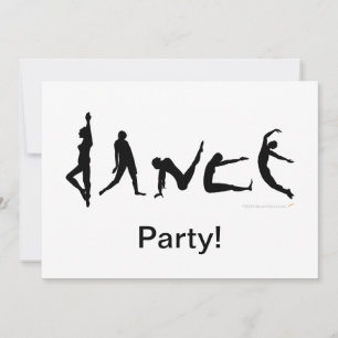 Dance Danhouette Design Inbjudningar