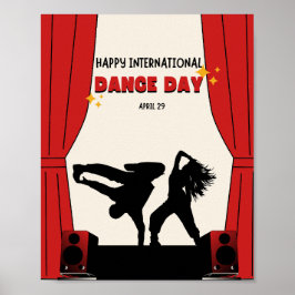 Dance Day lycklig Internationell | Världsdag Poster