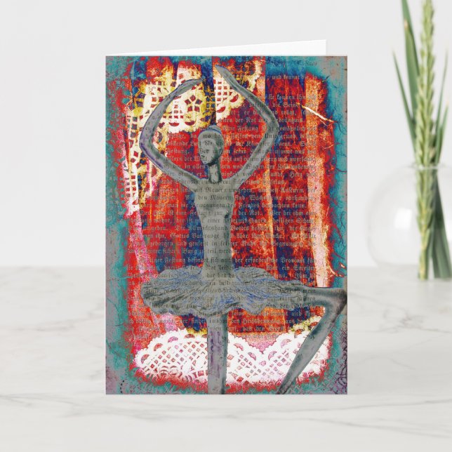 Dance Digital Collage Kort (Framsida)